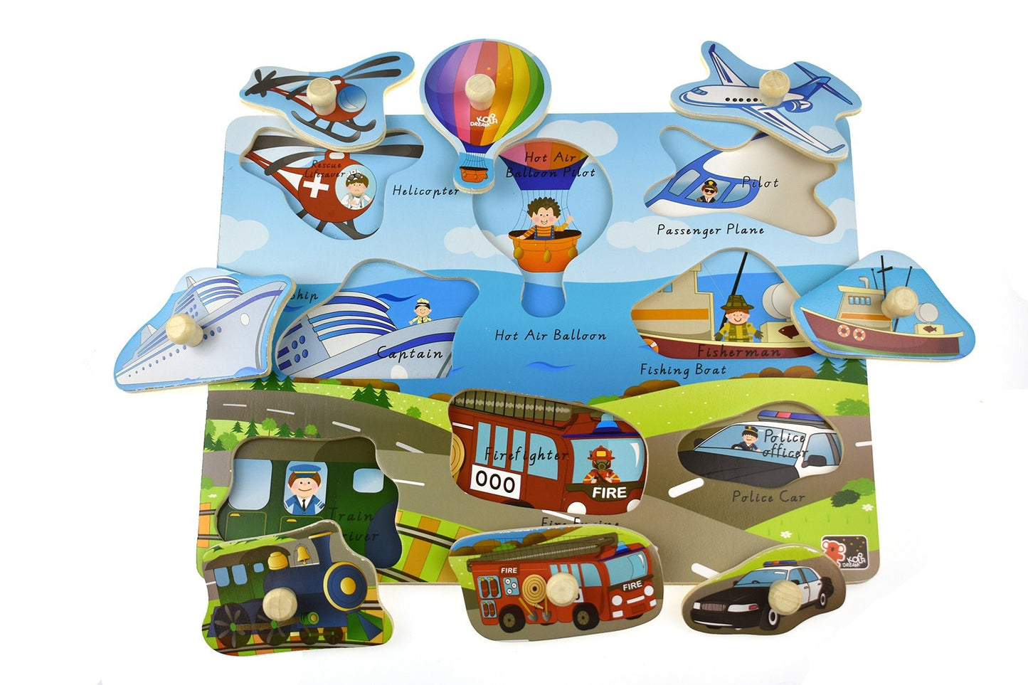 2 IN 1 TRANSPORT PEG PUZZLE - Bamboo Sprout