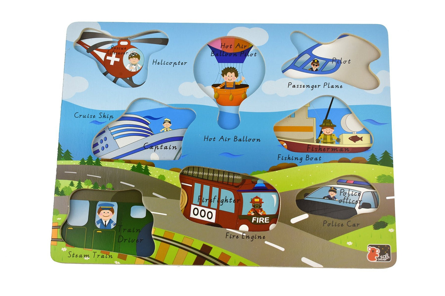 2 IN 1 TRANSPORT PEG PUZZLE - Bamboo Sprout