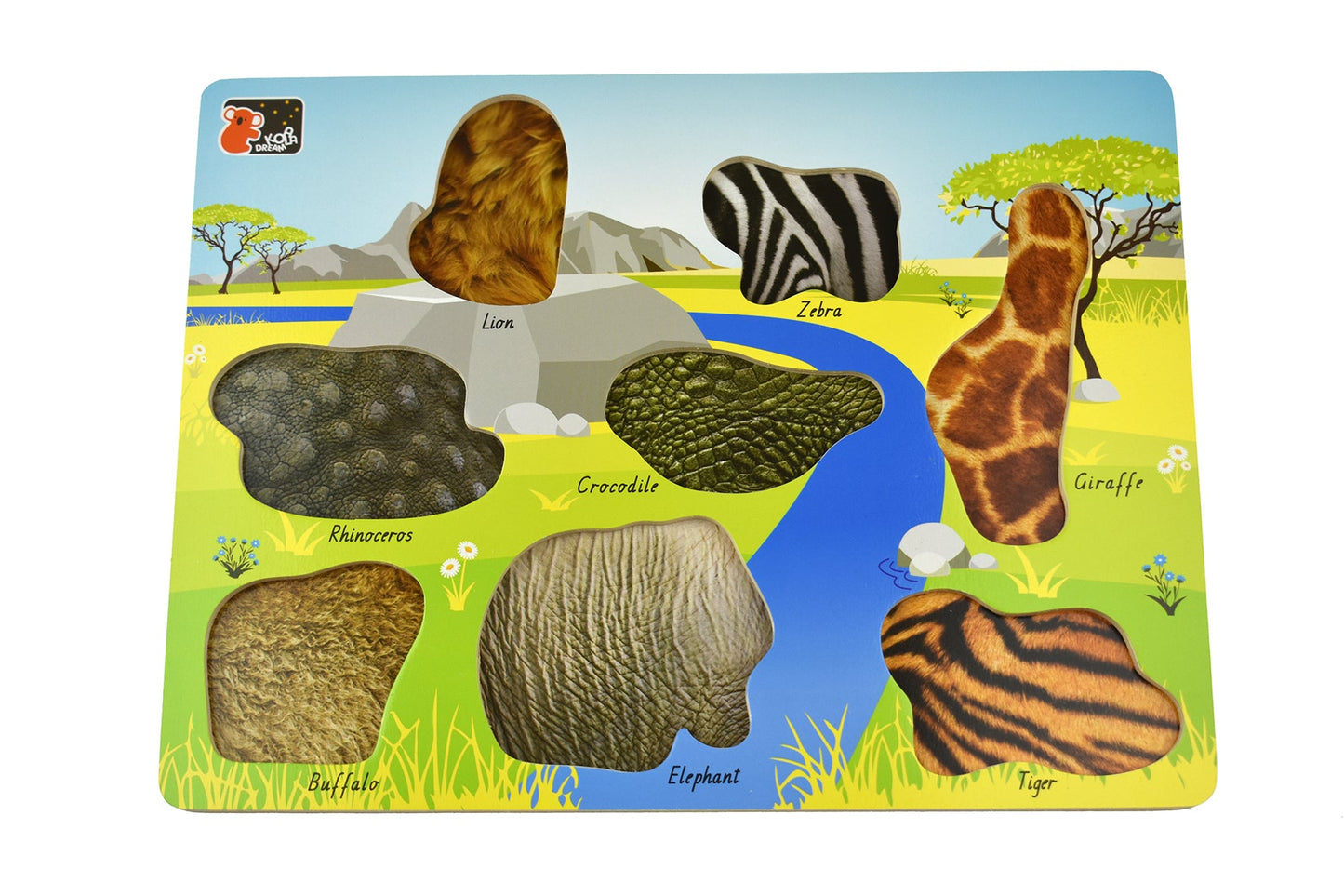 2 IN 1 WILD ANIMAL PEG PUZZLE - Bamboo Sprout