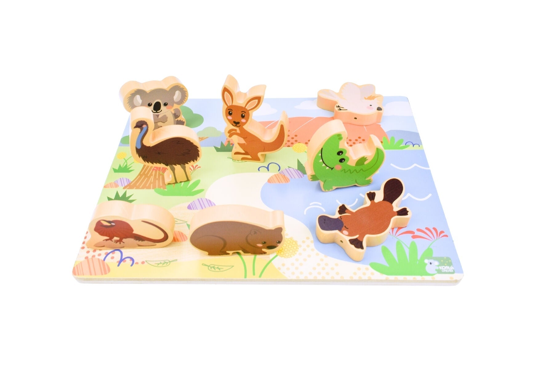 BUSH BUDDIES AUSTRALIAN ANIMALS WOODEN CHUNKY PUZZLE - Bamboo Sprout