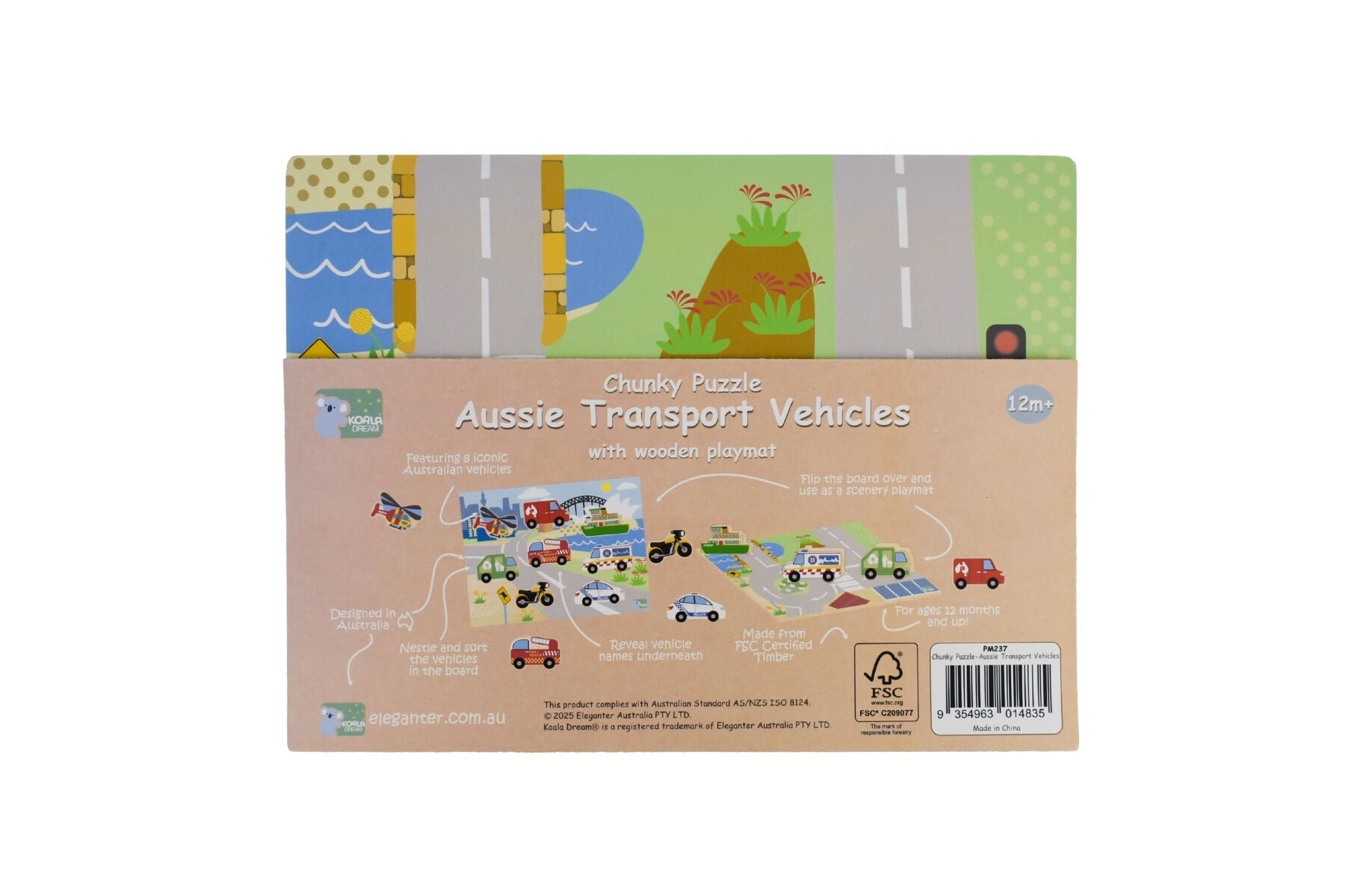 WOODEN CHUNKY AUSSIE TRANSPORT VEHICLE PUZZLE - Bamboo Sprout