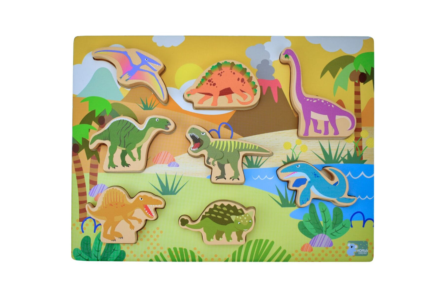 WOODEN CHUNKY DINOSAUR PUZZLE - Bamboo Sprout