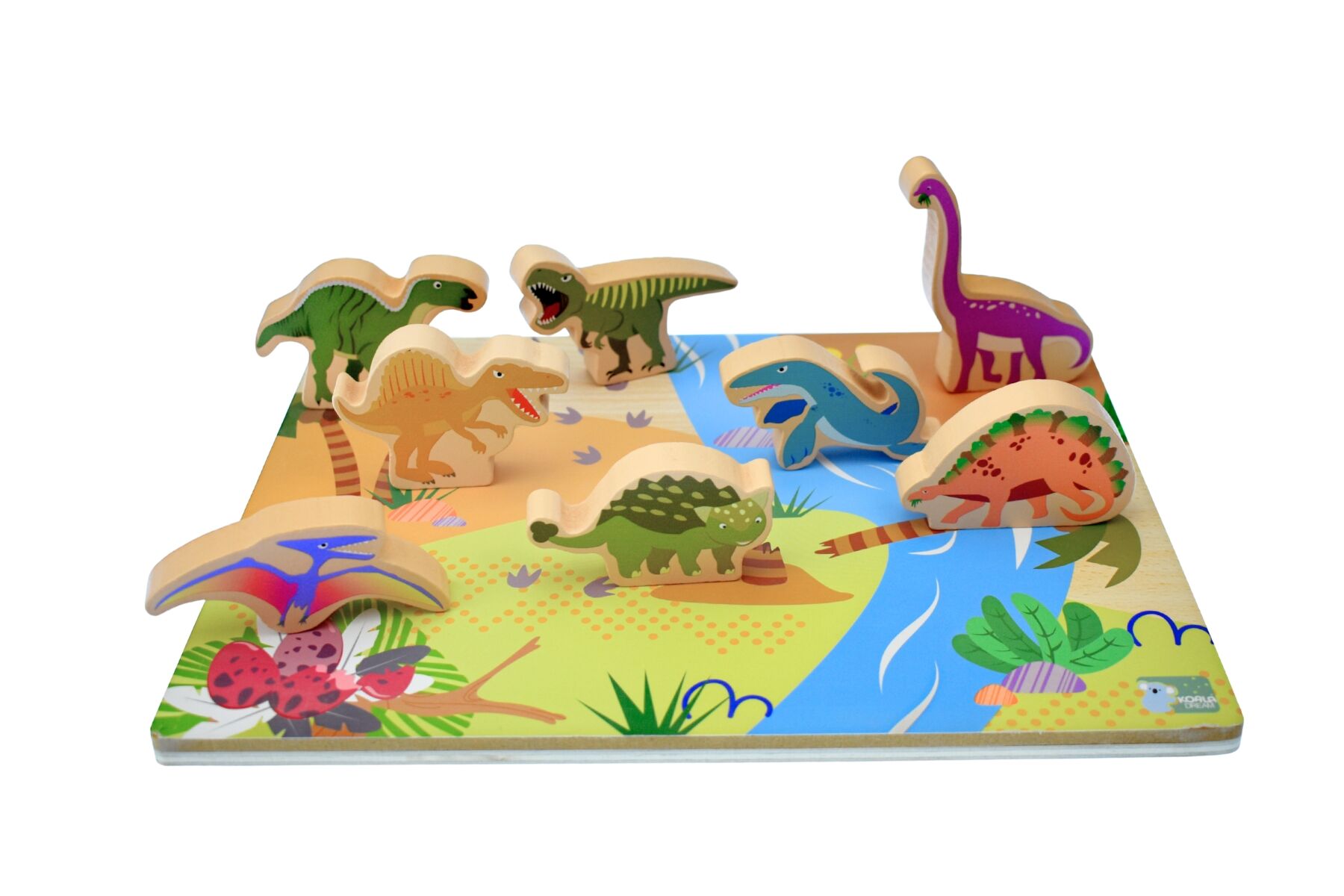 WOODEN CHUNKY DINOSAUR PUZZLE - Bamboo Sprout
