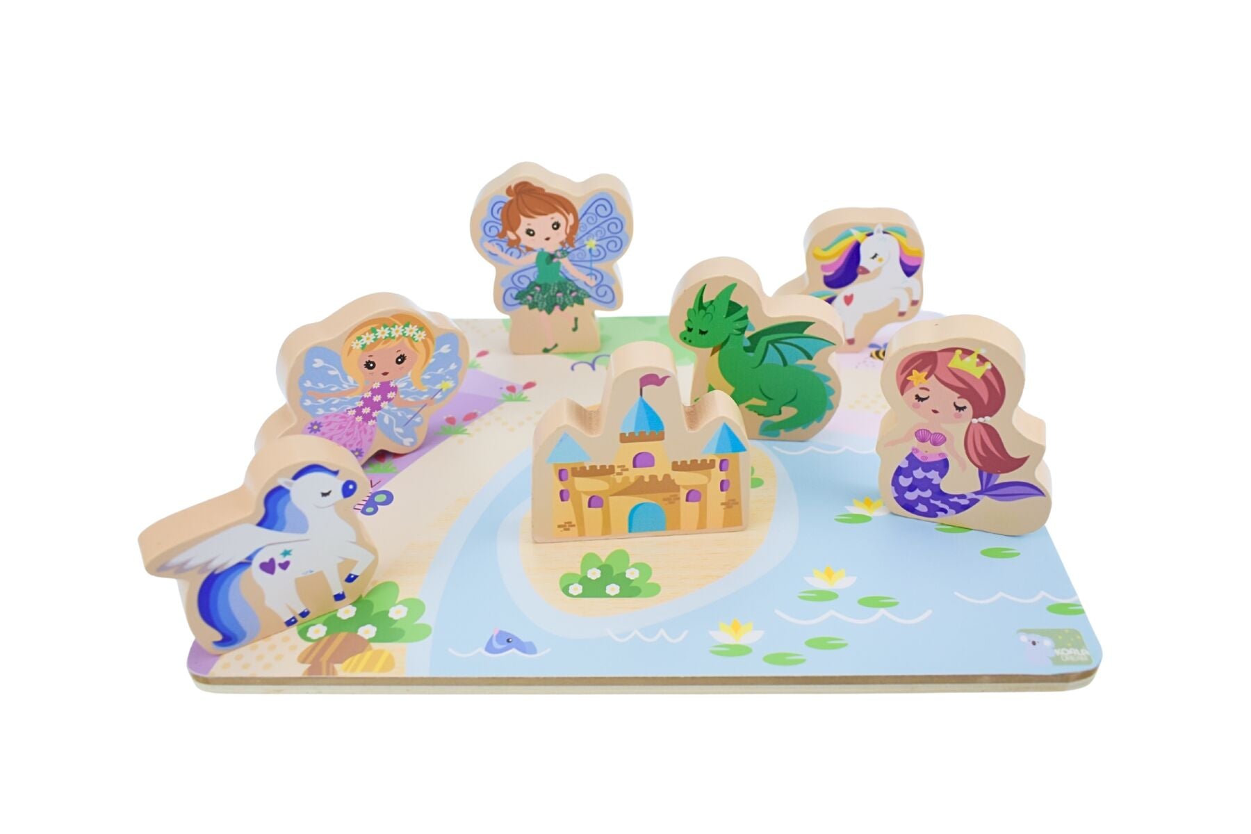WOODEN CHUNKY PUZZLE FANTASY FAIRYTALE - Bamboo Sprout