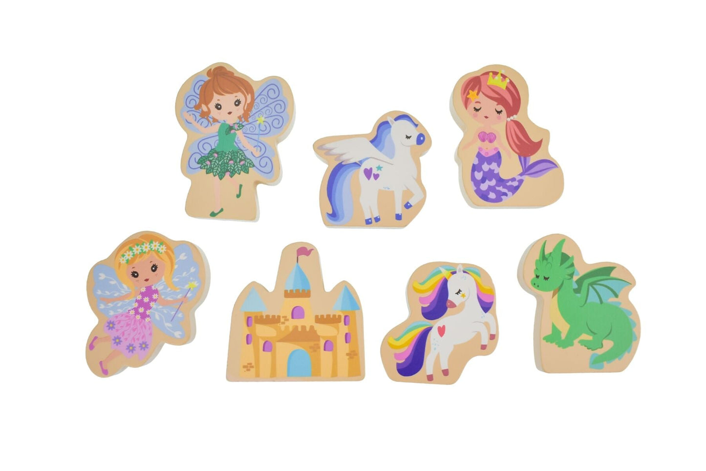 WOODEN CHUNKY PUZZLE FANTASY FAIRYTALE - Bamboo Sprout