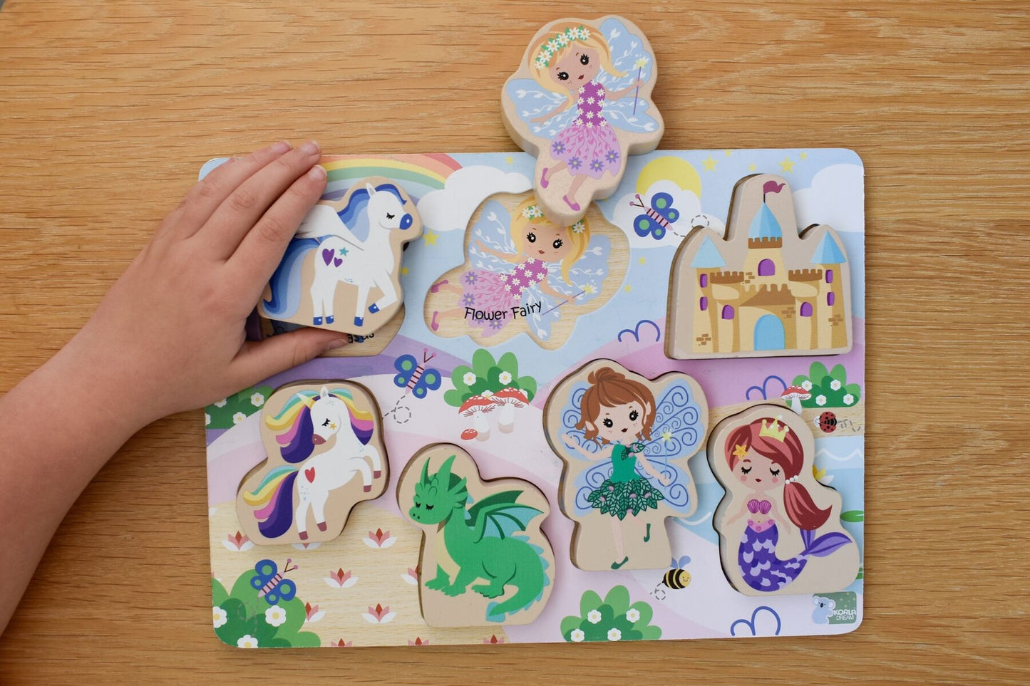 WOODEN CHUNKY PUZZLE FANTASY FAIRYTALE - Bamboo Sprout