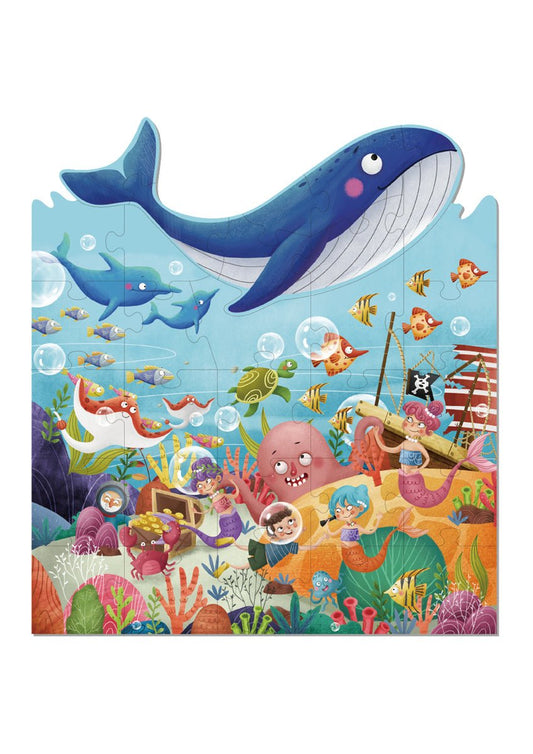 MARINE LIFE JIGSAW FLOOR PUZZLE 30PCS - Bamboo Sprout