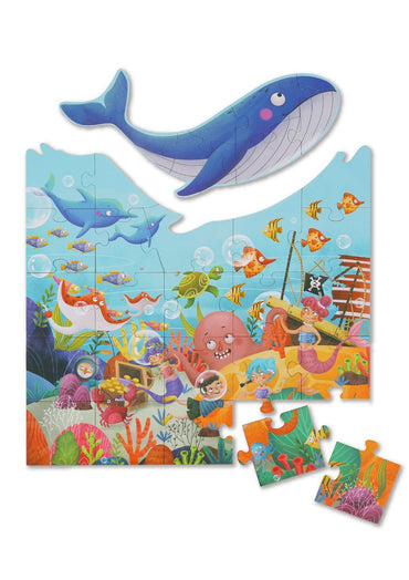 MARINE LIFE JIGSAW FLOOR PUZZLE 30PCS - Bamboo Sprout