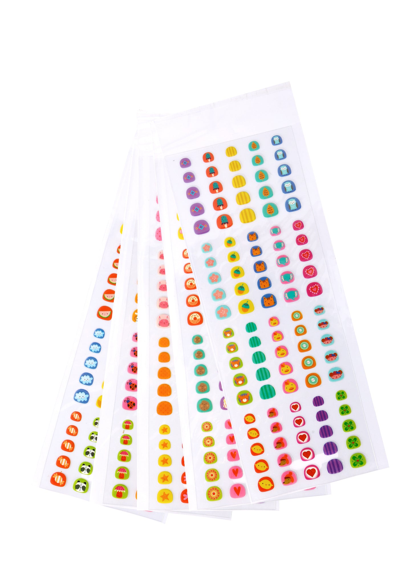 Fun & Cute Kids Finger Nail Stickers Set