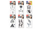 PRICE FOR 6 ASSORTED TEMPORARY TATTOO PARTY ROCK - Bamboo Sprout