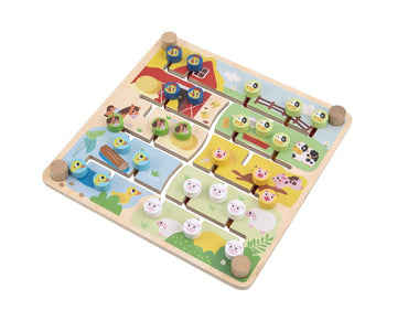 ALPHABET & FARM MATCHING MAZE BOARD - Bamboo Sprout