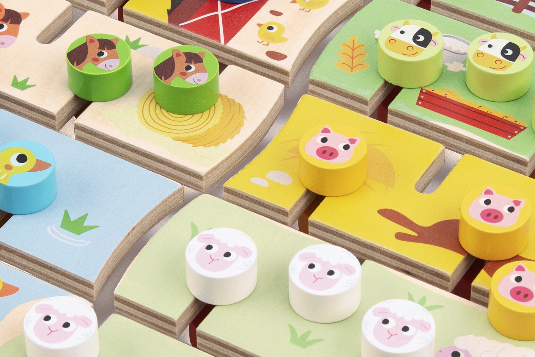 ALPHABET & FARM MATCHING MAZE BOARD - Bamboo Sprout