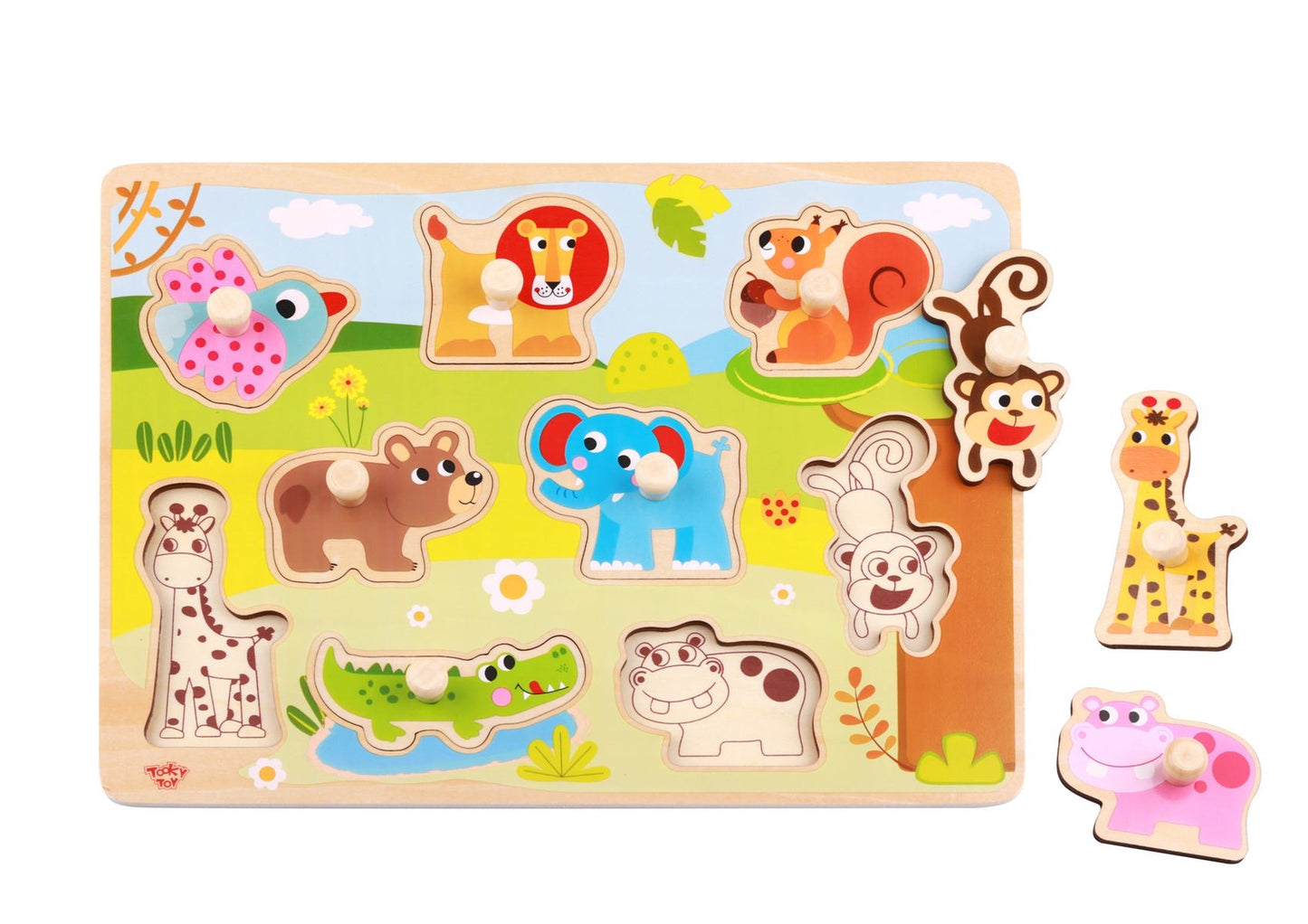 ANIMAL PEG PUZZLE - Bamboo Sprout