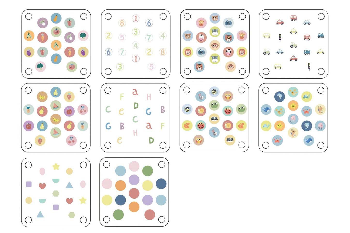 MY FOREST FRIENDS APPLE MEMORY MATCHING GAME - Bamboo Sprout