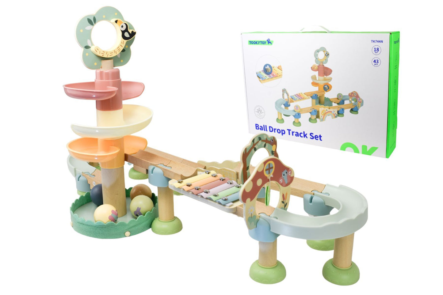 MY FOREST FRIENDS BALL DROP TRACK SET - Bamboo Sprout