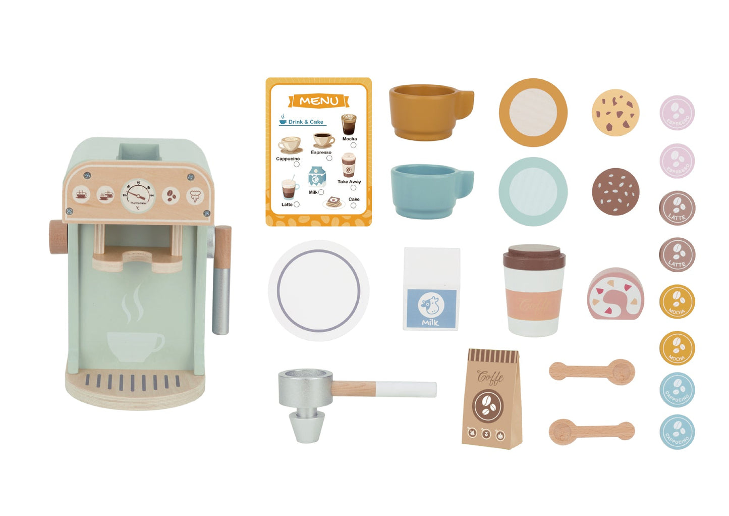 WOODEN BARISTA COFFEE MACHINE SET - Bamboo Sprout