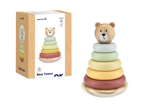 MY FOREST FRIENDS BEAR STACKING TOWER - Bamboo Sprout