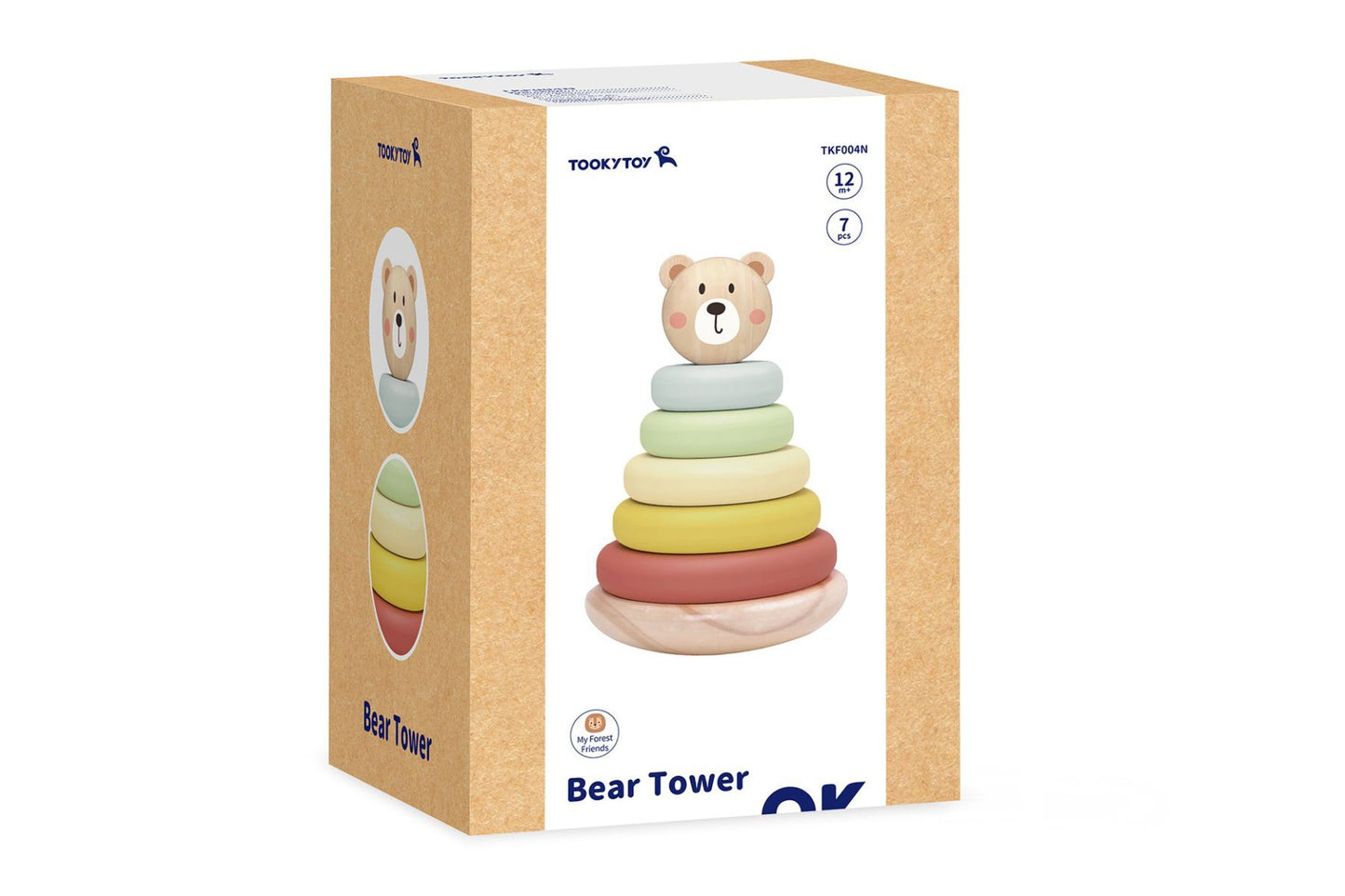 MY FOREST FRIENDS BEAR STACKING TOWER - Bamboo Sprout