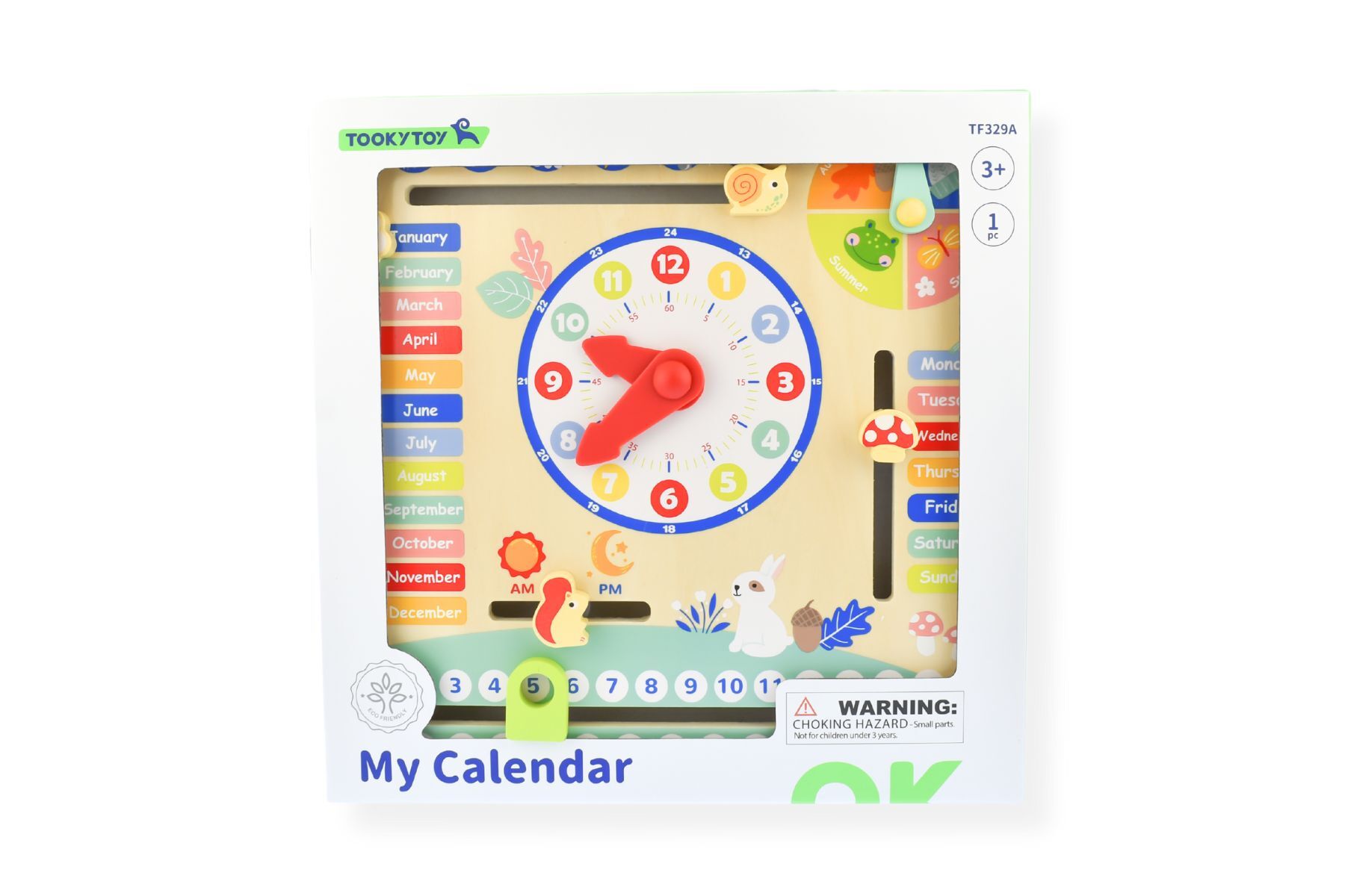 MY FOREST FRIENDS CALENDAR WITH ADJUSTABLE TABS - Bamboo Sprout