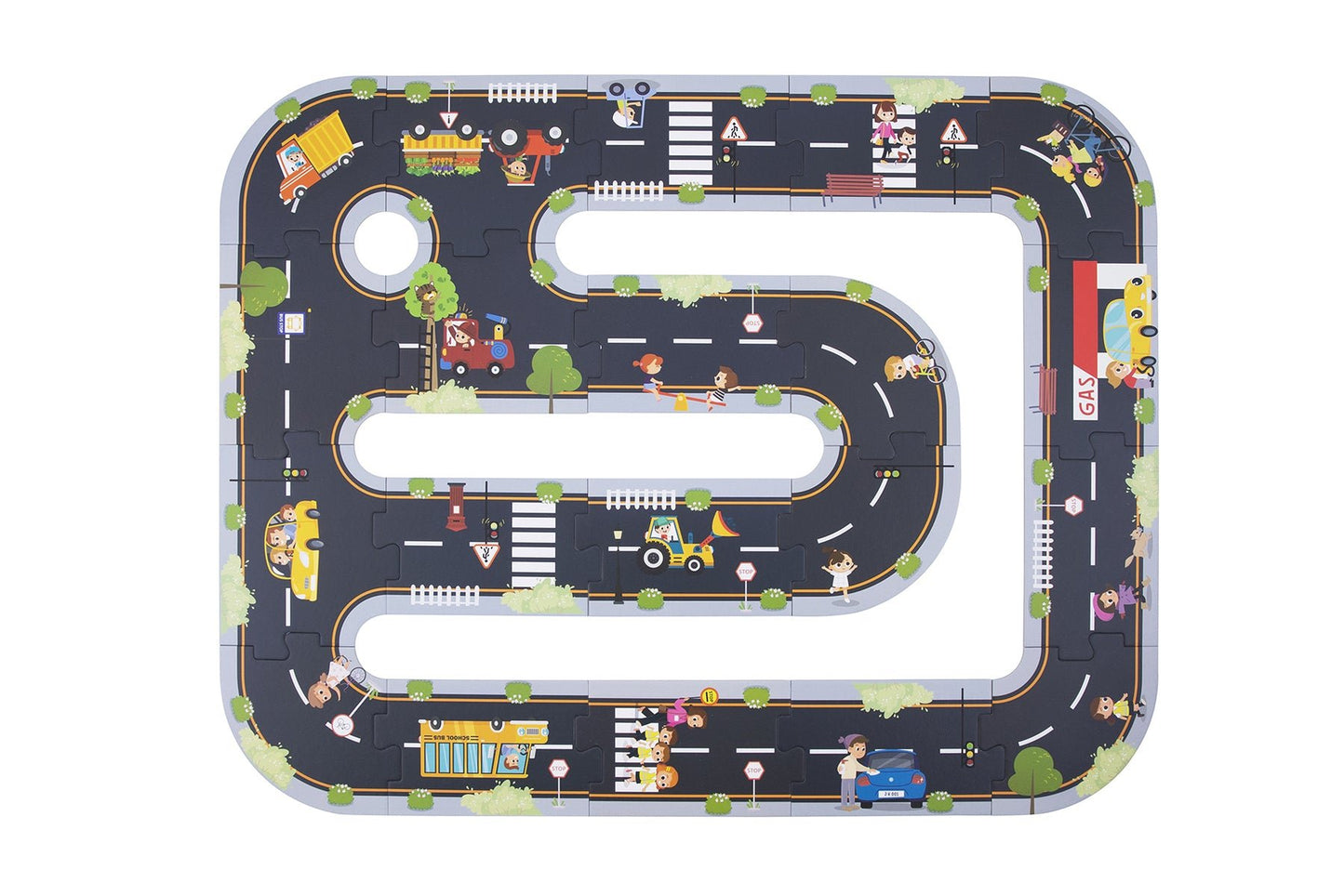 CITY ROAD PUZZLE PLAYMAT - Bamboo Sprout