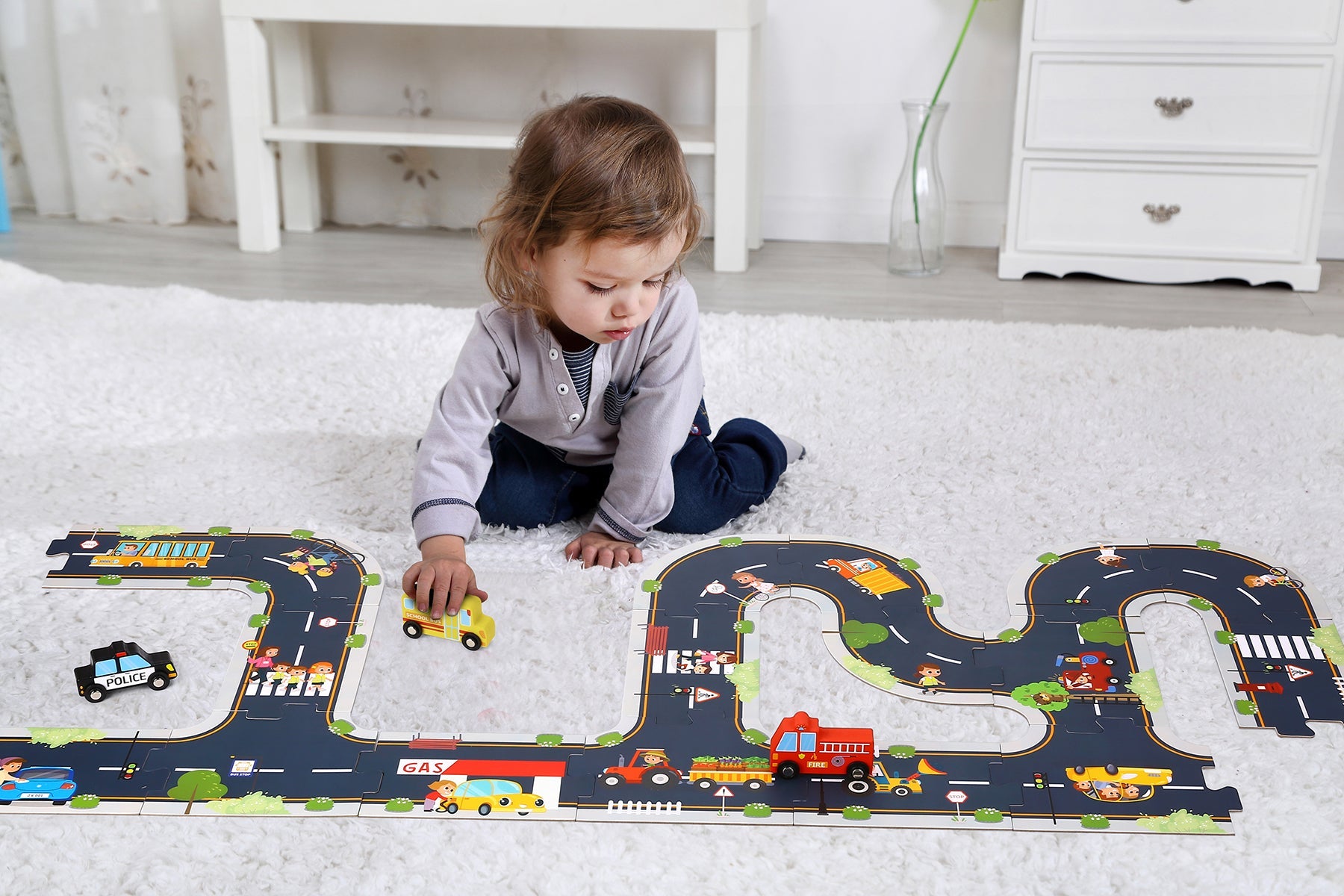 CITY ROAD PUZZLE PLAYMAT - Bamboo Sprout
