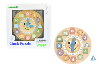MY FOREST FRIENDS WOODEN CLOCK SHAPE SORTER PUZZLE - Bamboo Sprout