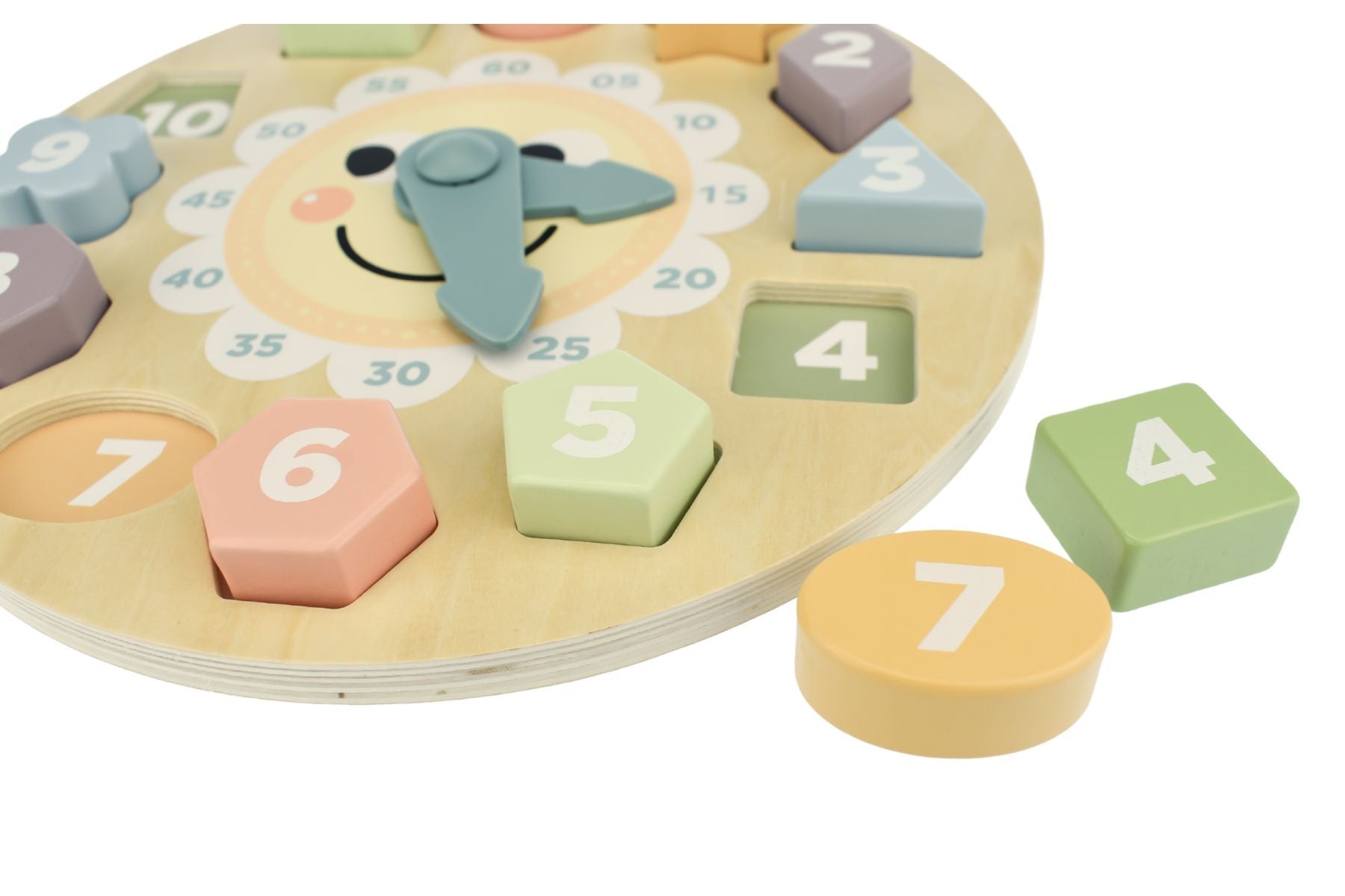 MY FOREST FRIENDS WOODEN CLOCK SHAPE SORTER PUZZLE - Bamboo Sprout