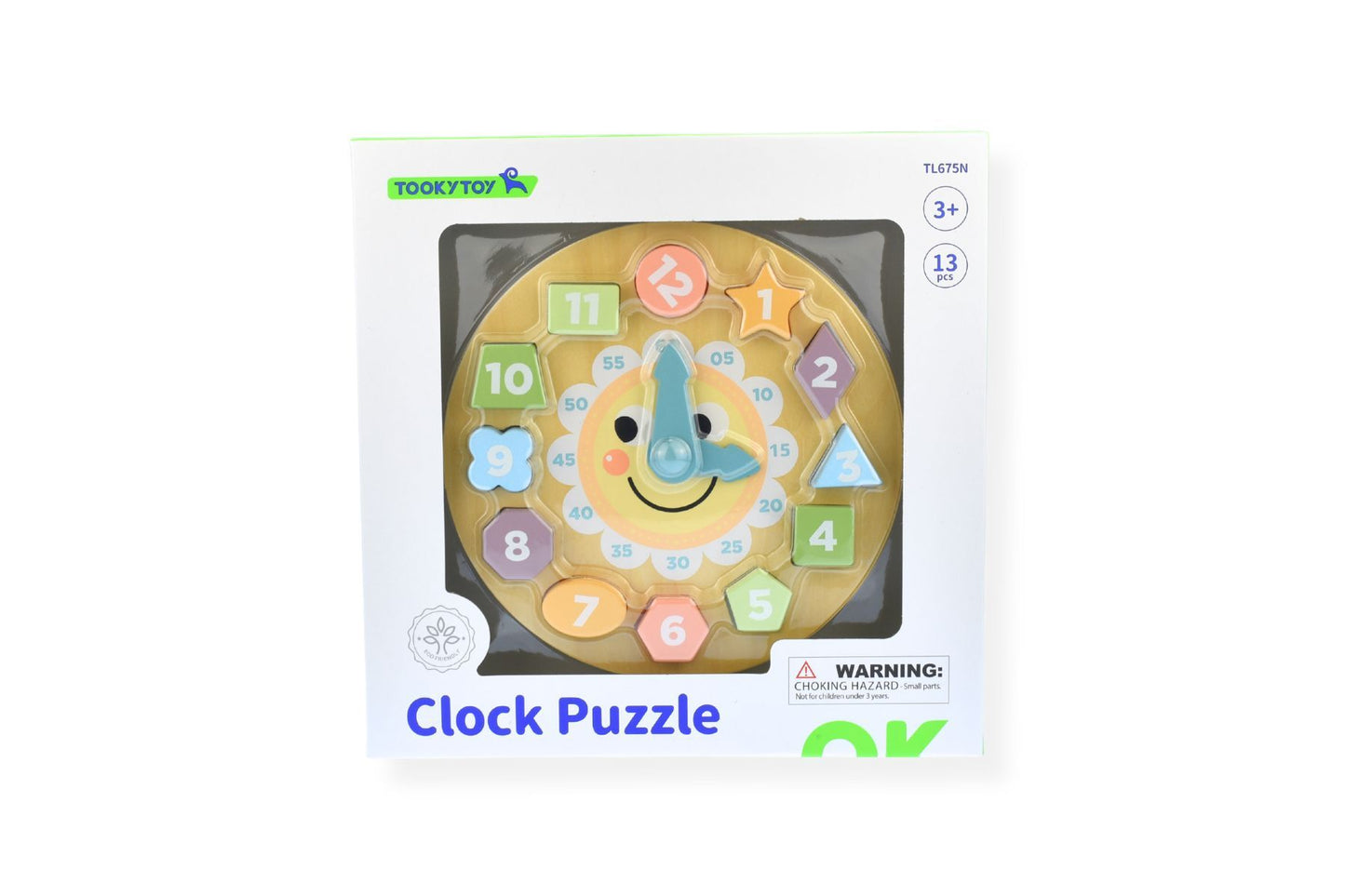 MY FOREST FRIENDS WOODEN CLOCK SHAPE SORTER PUZZLE - Bamboo Sprout