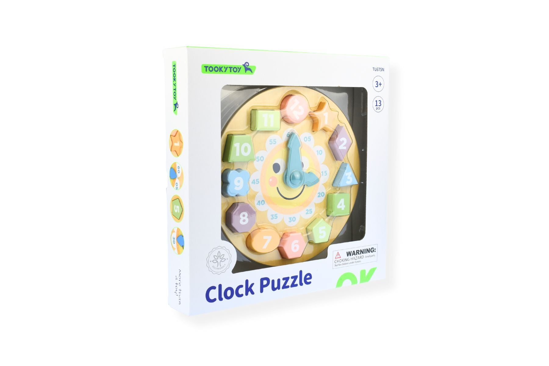 MY FOREST FRIENDS WOODEN CLOCK SHAPE SORTER PUZZLE - Bamboo Sprout