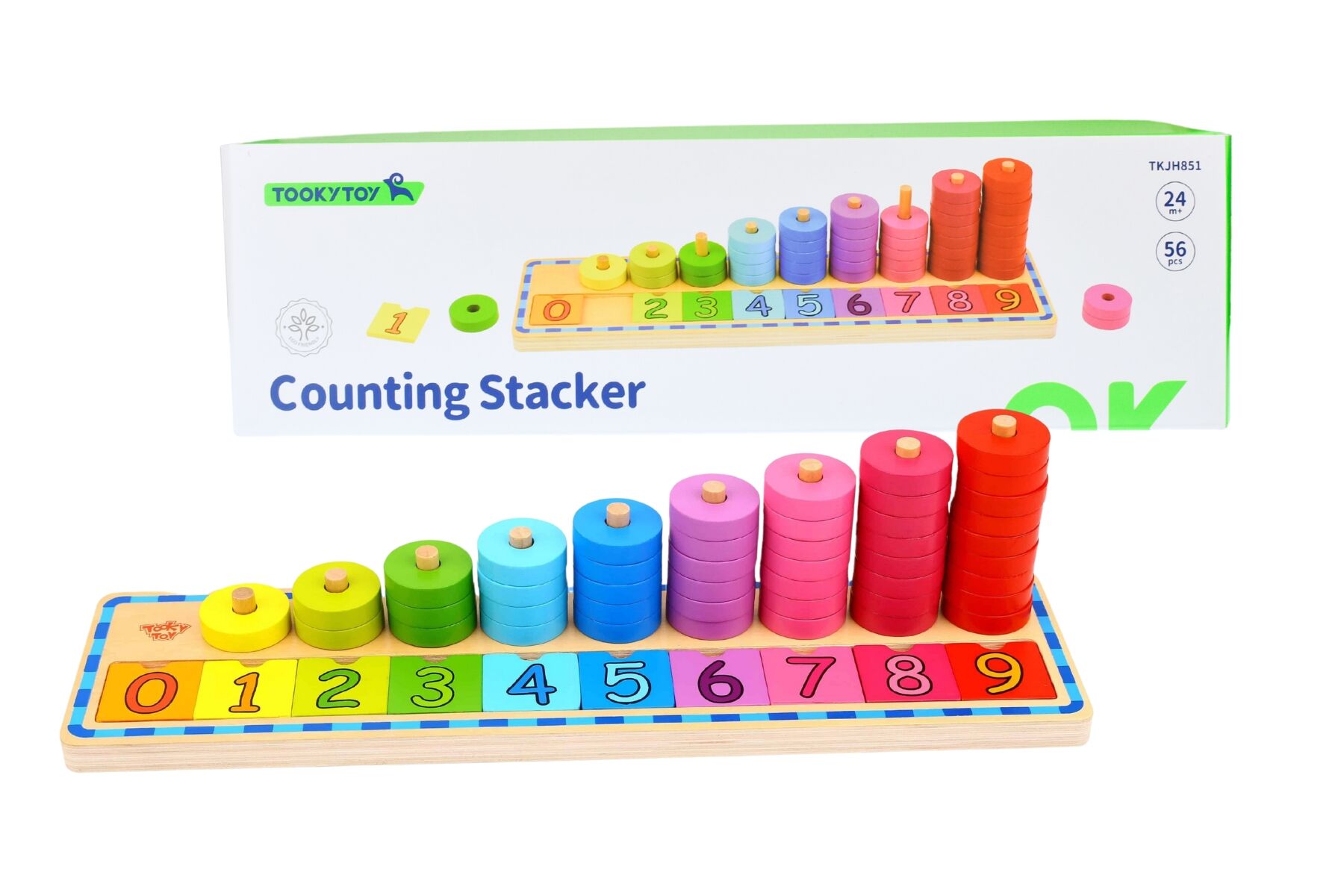 COUNTING STACKER PUZZLE BOARD - Bamboo Sprout