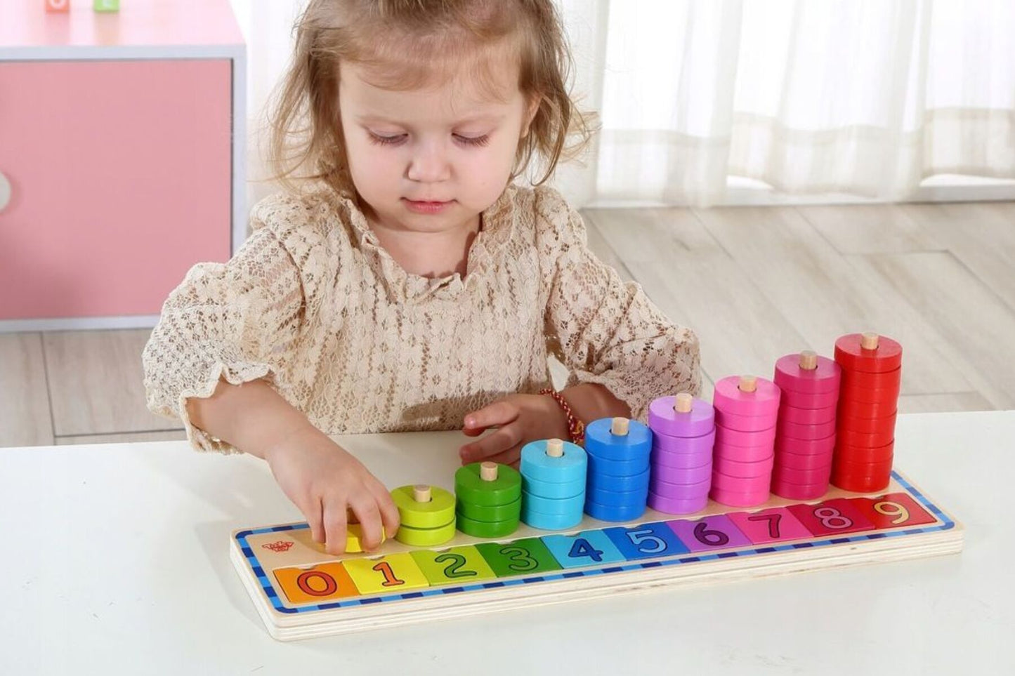 COUNTING STACKER PUZZLE BOARD - Bamboo Sprout
