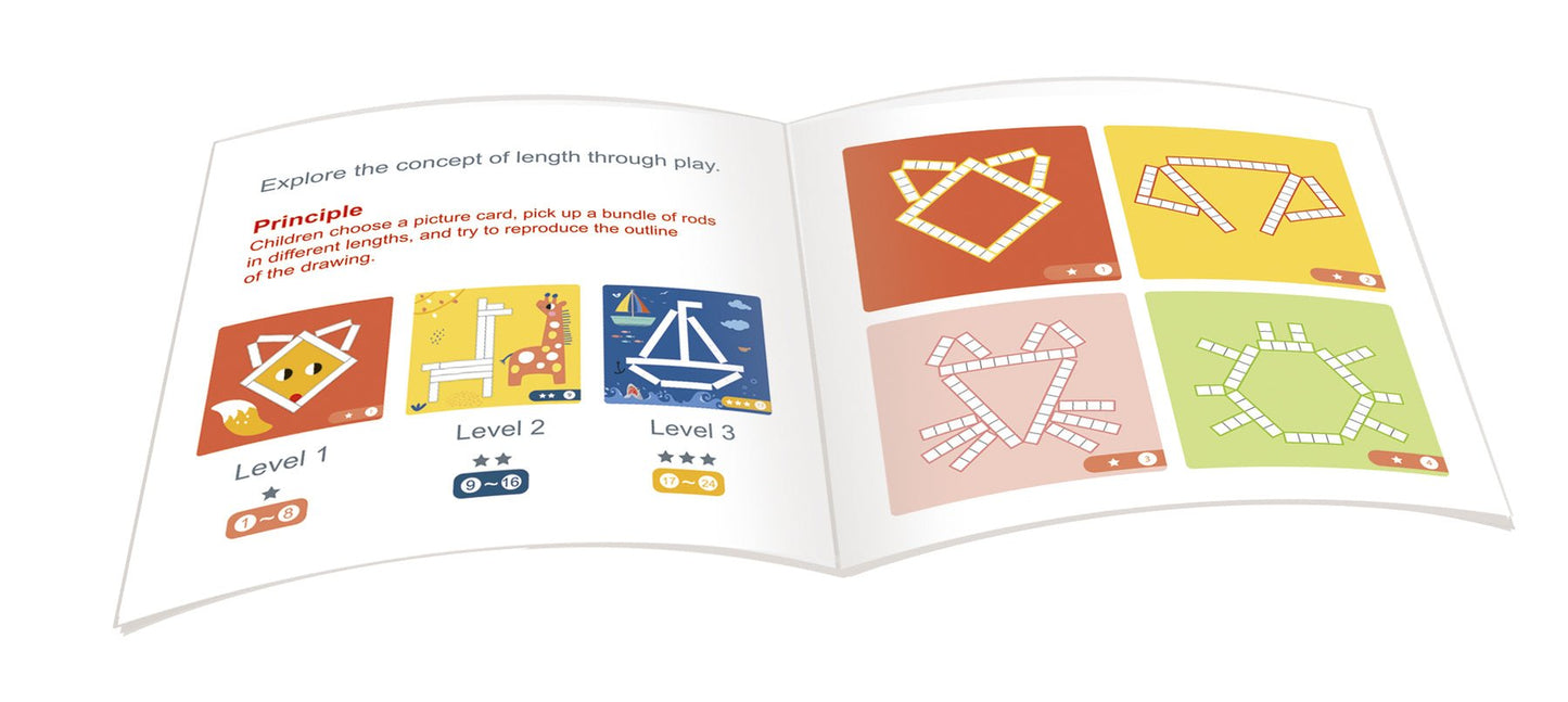 CREATIVE MATH STICKS PUZZLE GAME - Bamboo Sprout