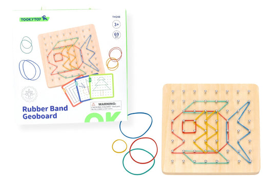CREATIVE RUBBER BAND GEOBOARD PATTERN PUZZLE GAME - Bamboo Sprout