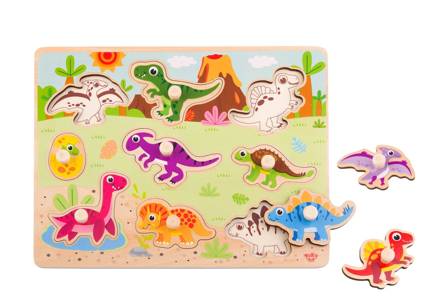 DINOSAUR PEG PUZZLE - Bamboo Sprout
