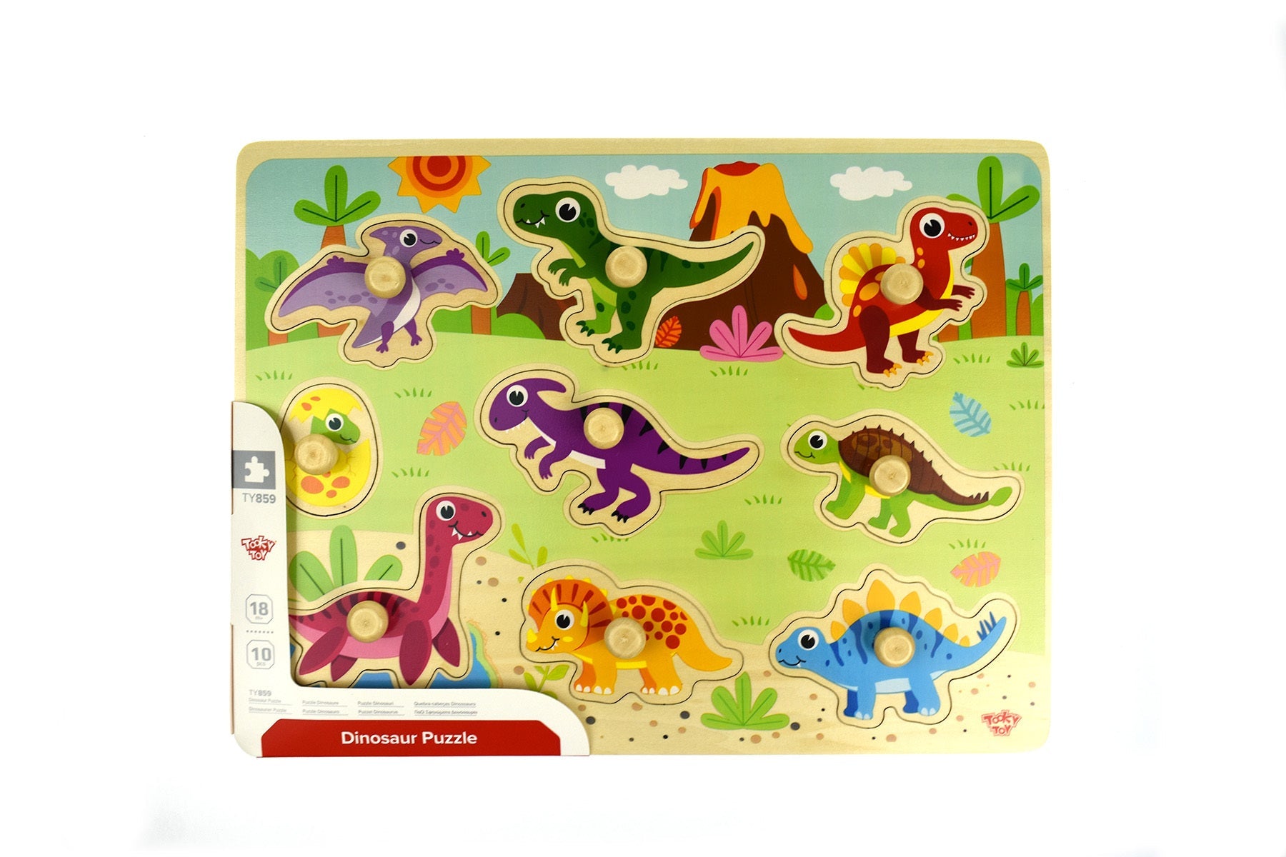 DINOSAUR PEG PUZZLE - Bamboo Sprout