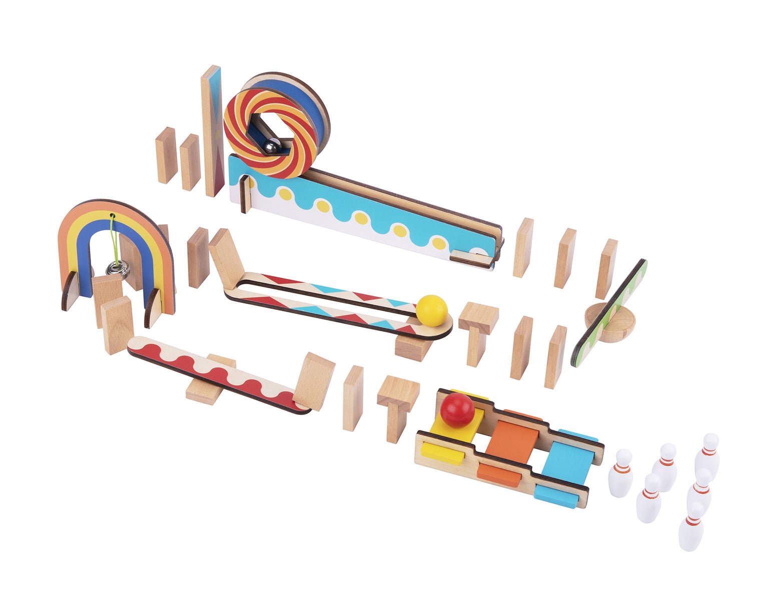 DOMINO RUN BUILDING SET LARGE - Bamboo Sprout