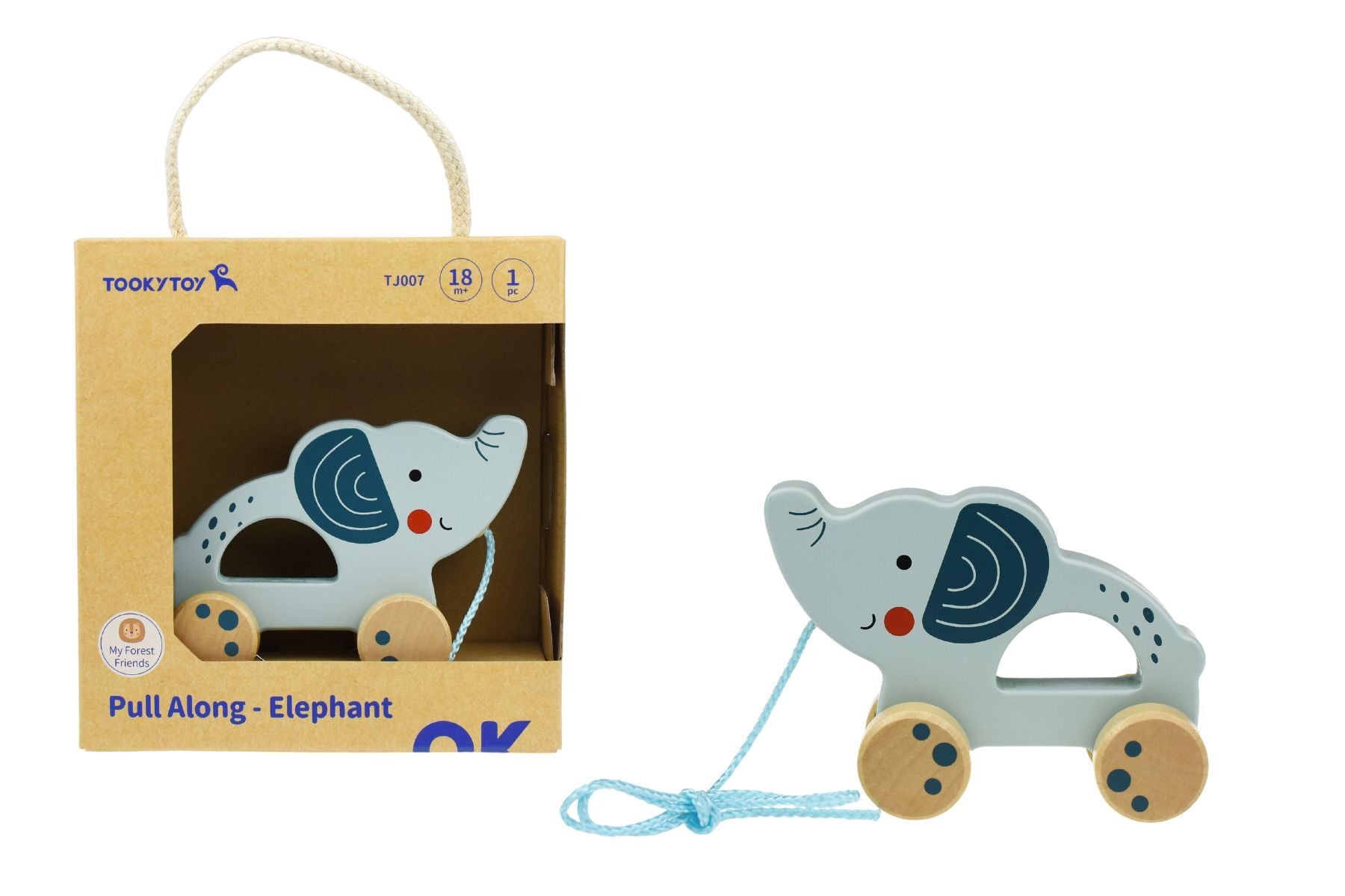 MY FOREST FRIENDS PULL ALONG - ELEPHANT - Bamboo Sprout