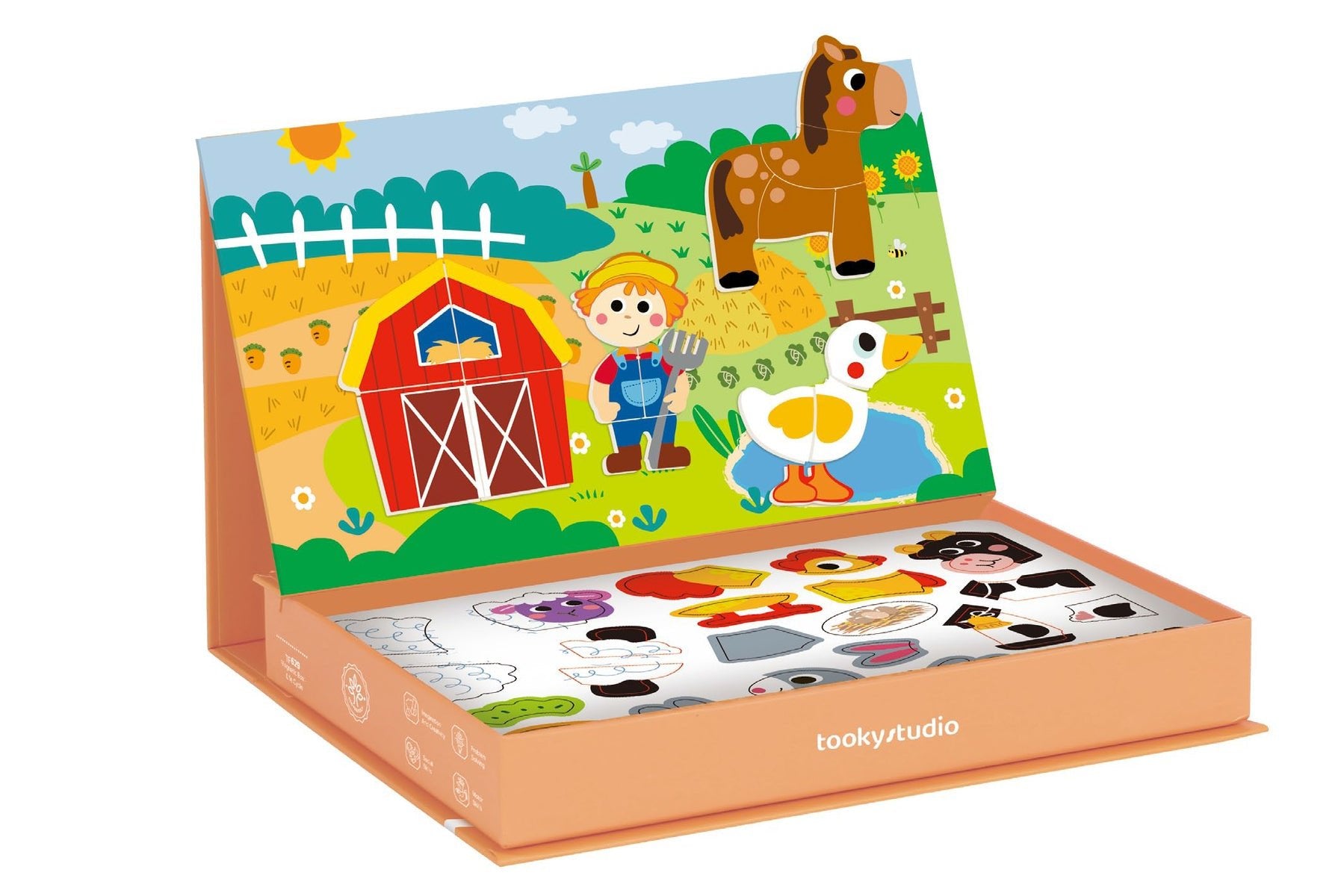 MAGNETIC TRAVEL PLAY BOX - FARM - Bamboo Sprout