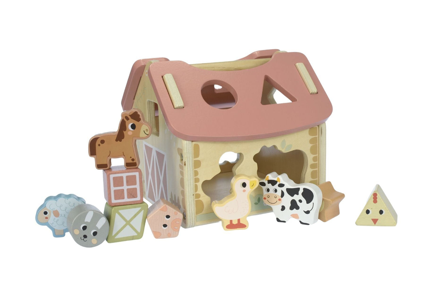 MY FOREST FRIENDS FARMHOUSE SHAPE SORTER - Bamboo Sprout