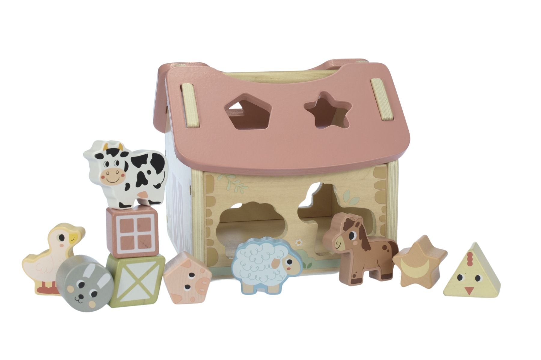 MY FOREST FRIENDS FARMHOUSE SHAPE SORTER - Bamboo Sprout