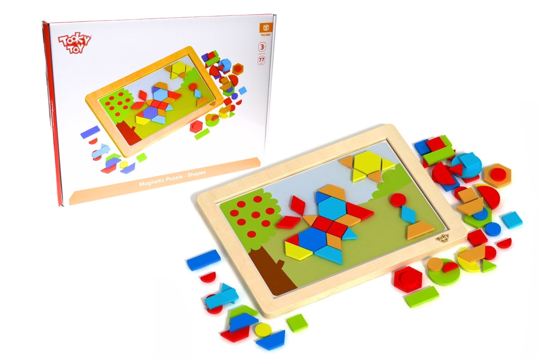 MAGNETIC PUZZLE - GEOMETRICAL SHAPES - Bamboo Sprout