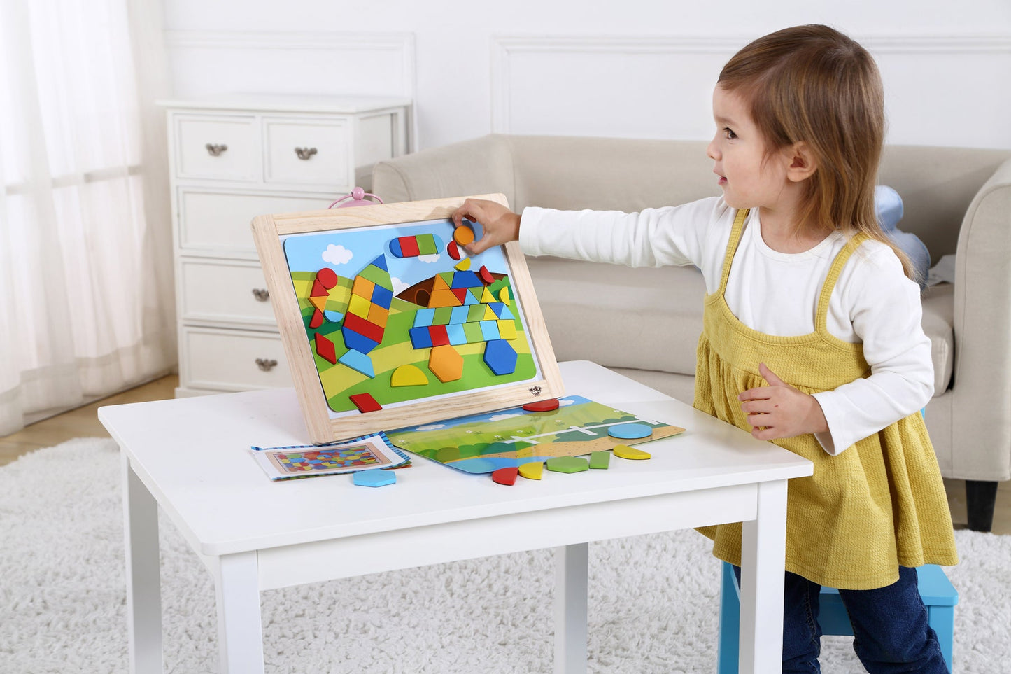 MAGNETIC PUZZLE - GEOMETRICAL SHAPES - Bamboo Sprout