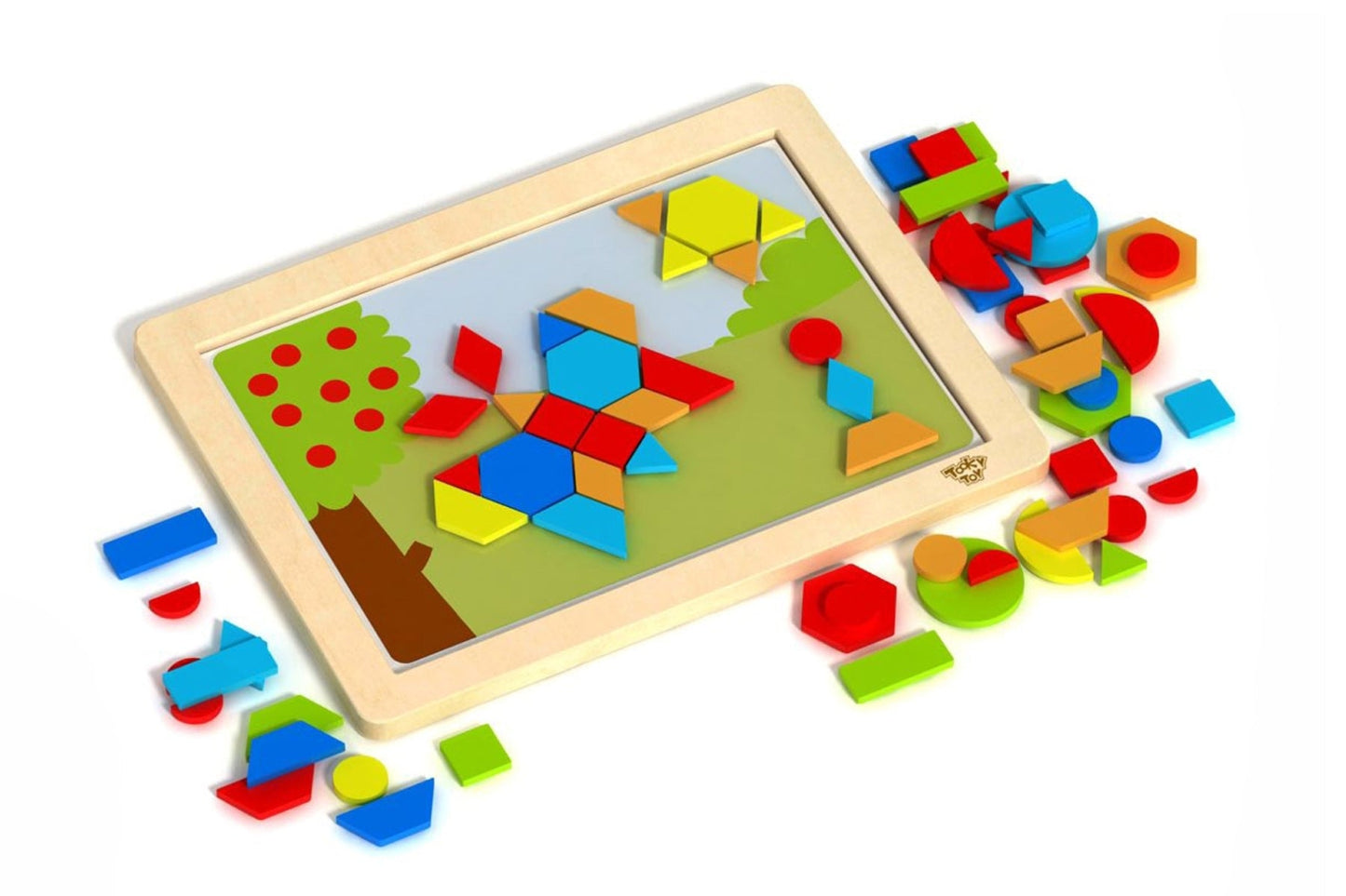 MAGNETIC PUZZLE - GEOMETRICAL SHAPES - Bamboo Sprout