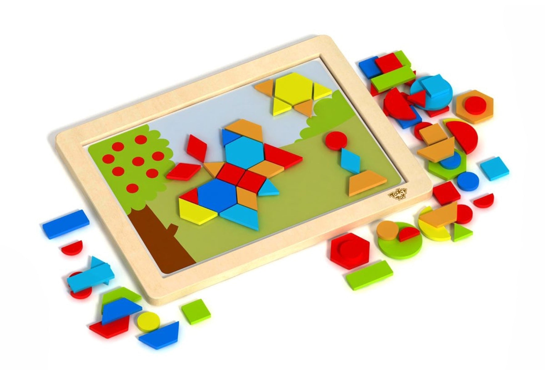 MAGNETIC PUZZLE - GEOMETRICAL SHAPES - Bamboo Sprout