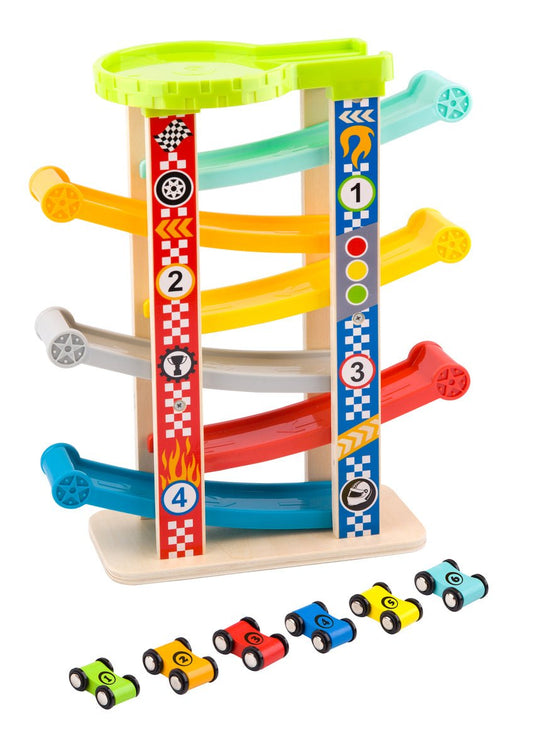 SLIDING TOWER CAR RUN - LARGE - Bamboo Sprout