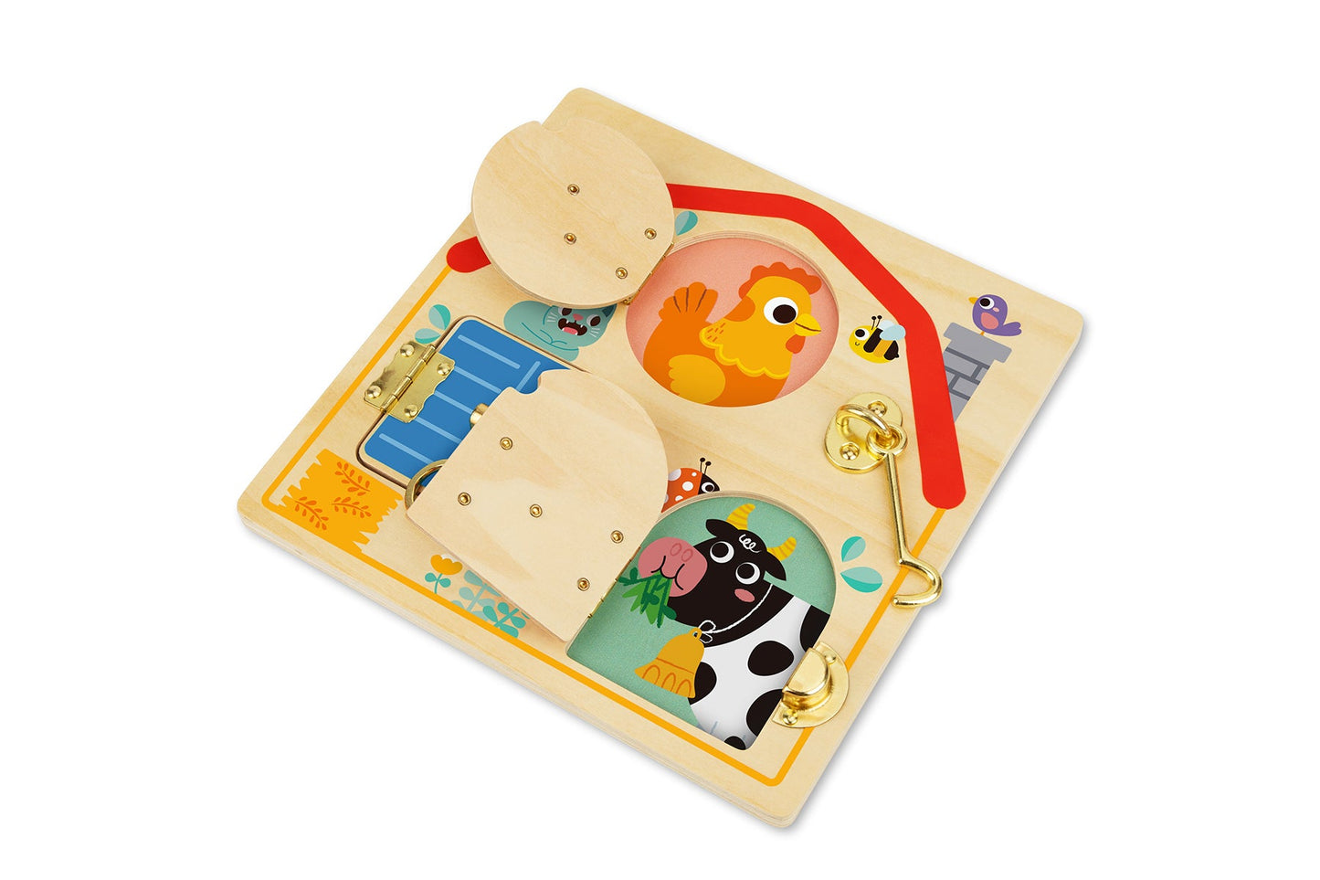 LATCHES ACTIVITY WOODEN PUZZLE BOARD - Bamboo Sprout