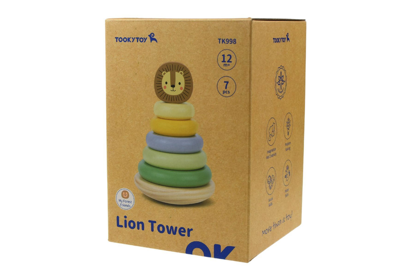 MY FOREST FRIENDS LION STACKING TOWER - Bamboo Sprout