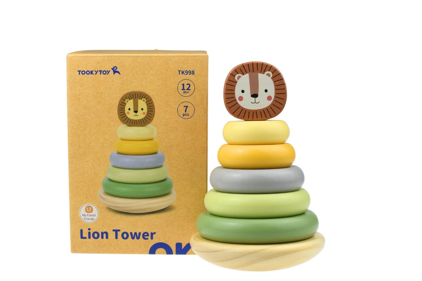 MY FOREST FRIENDS LION STACKING TOWER - Bamboo Sprout