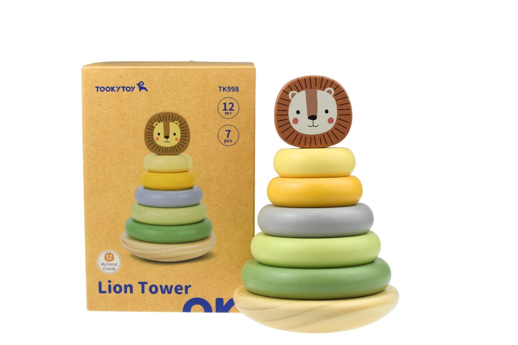 MY FOREST FRIENDS LION STACKING TOWER - Bamboo Sprout