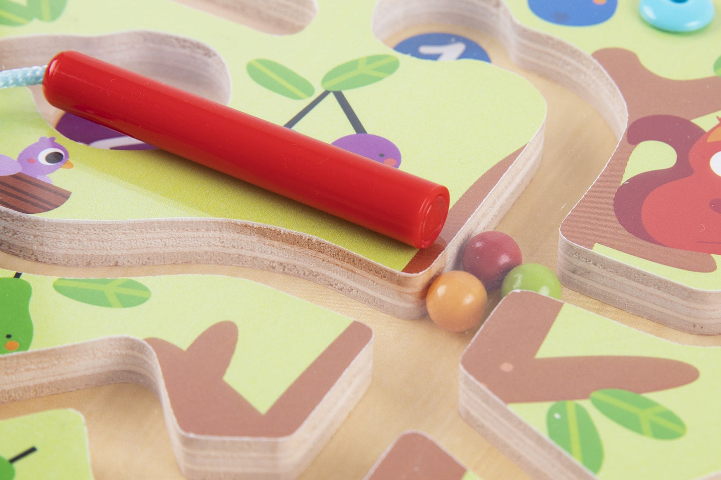MAGNETIC COUNTING FRUIT BALL MAZE TREE - Bamboo Sprout